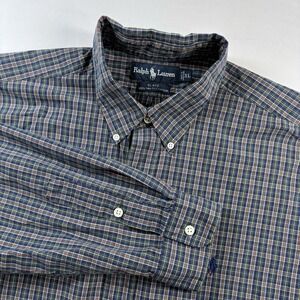 Ralph Lauren Men's Polo Blake Shirt Plaid, Button-Up, Long Sleeve, XL